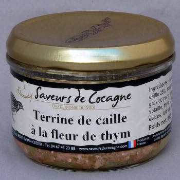 Quail terrine with thyme...