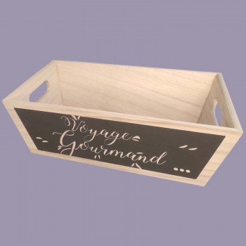 Wooden basket with handles...