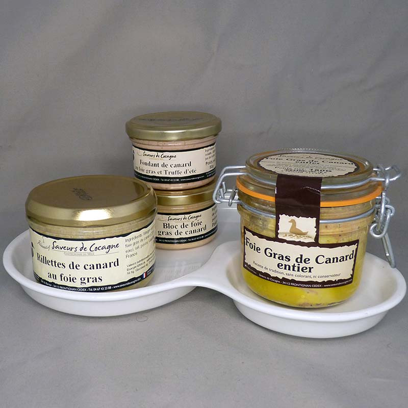 Plateau porcelaine festif 100% foie gras n°2