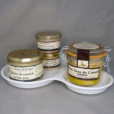Plateau porcelaine festif 100% foie gras n°2