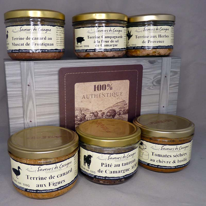 Coffret 100% authentiques terrines artisanales 6x180g n°