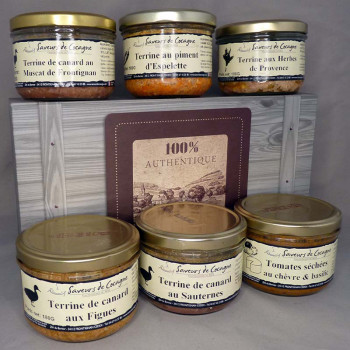 Box 100% authentic terrines...