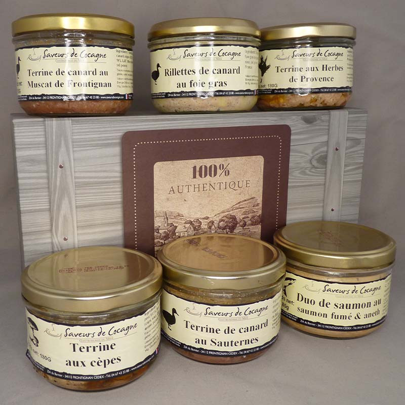Coffret 100% authentique terrines artisanales 6x180g n°3