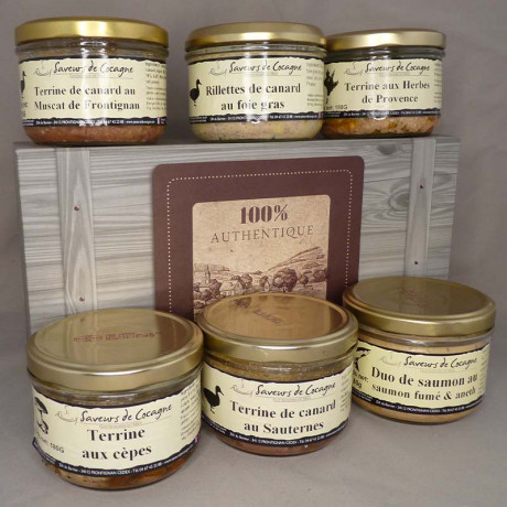 Coffret 100% authentique terrines artisanales 6x180g n°3