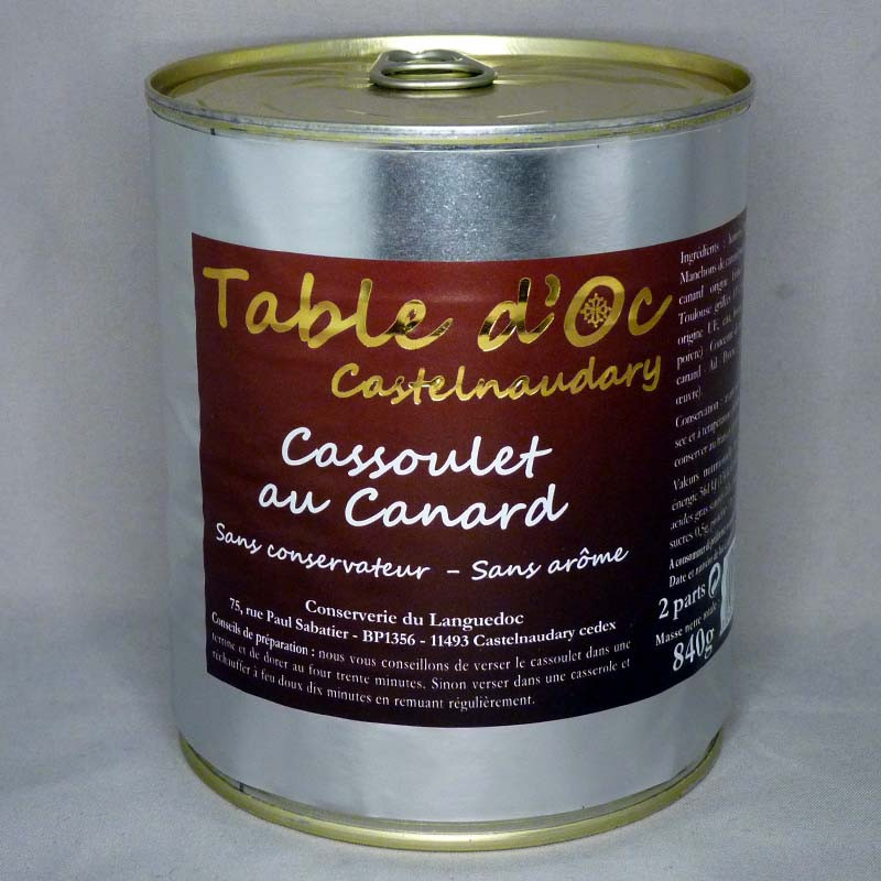 Cassoulet au canard 840g