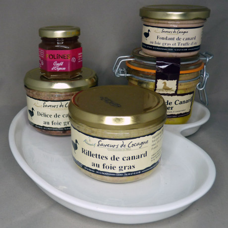 Assiette festive foie gras 180g n°1