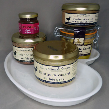 Festive plate foie gras...