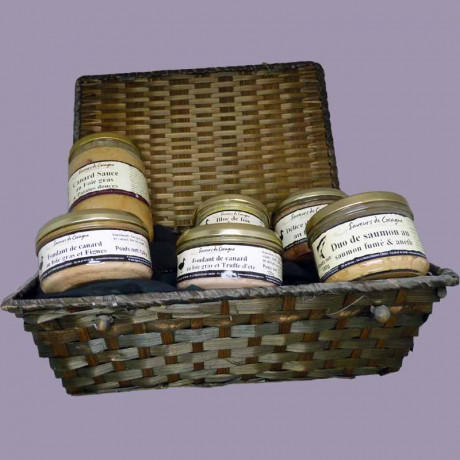 Coffret  festif : foie gras et saumon n°1