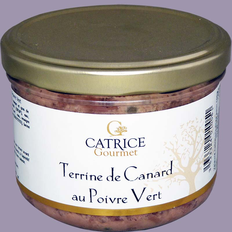 Terrine de canard au poivre vert 200g