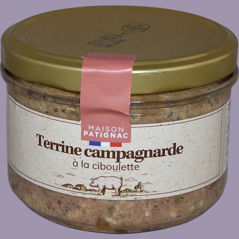 Terrine campagnarde à la ciboulette 180g
