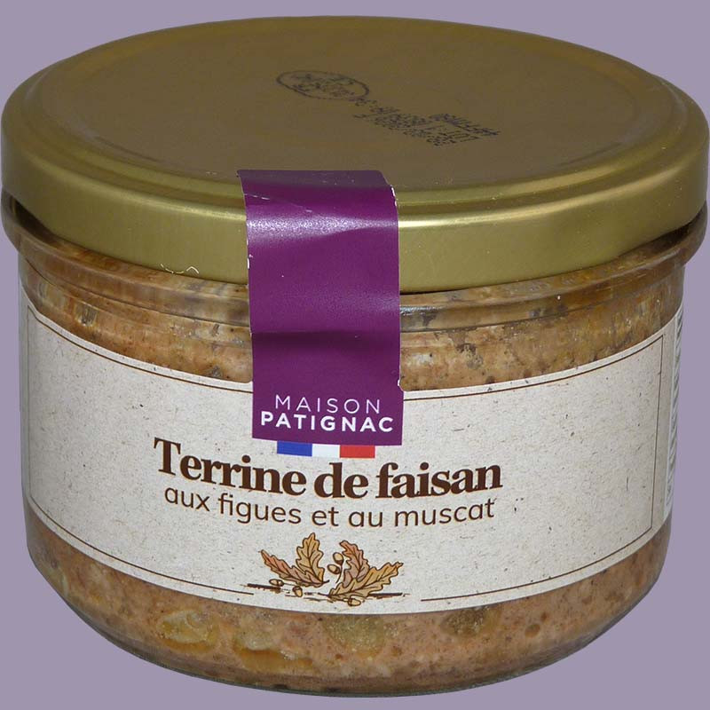 Terrine de faisan aux figues et au muscat 180g
