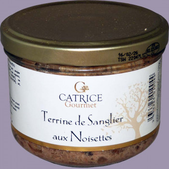 Terrines de sanglier aux noisettes 200g