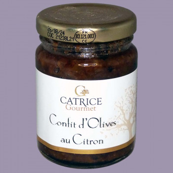 Confit d'olives au citron 80g